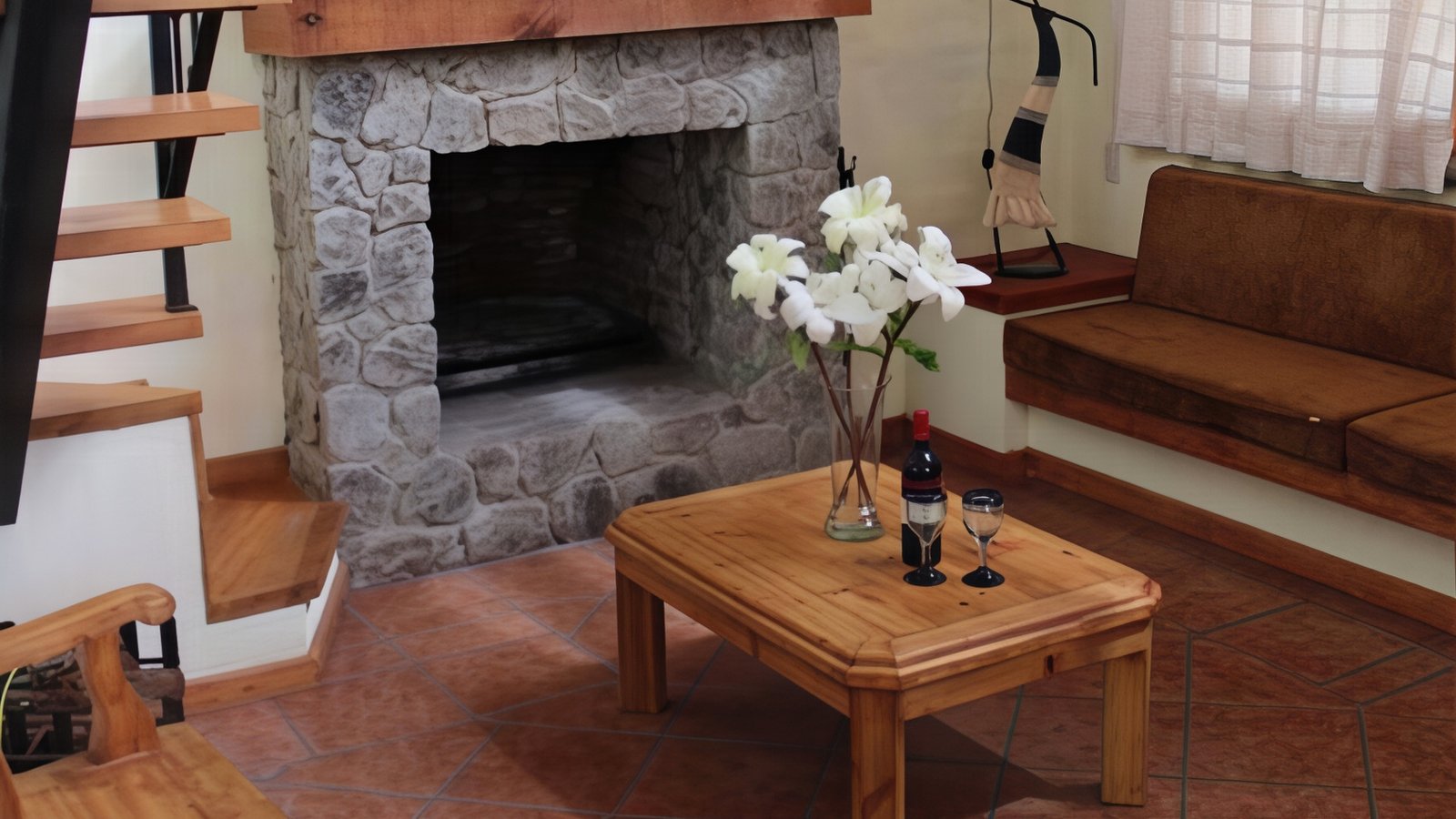 Estancia chimenea vista 2